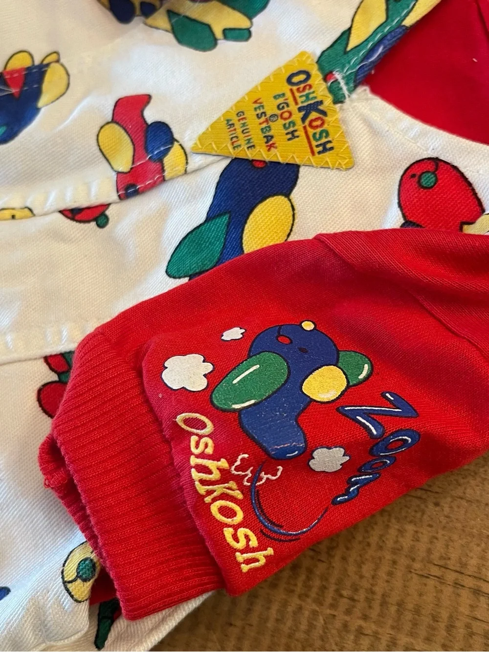 OshKosh B'gosh Red and White Airplane Print One-Piece